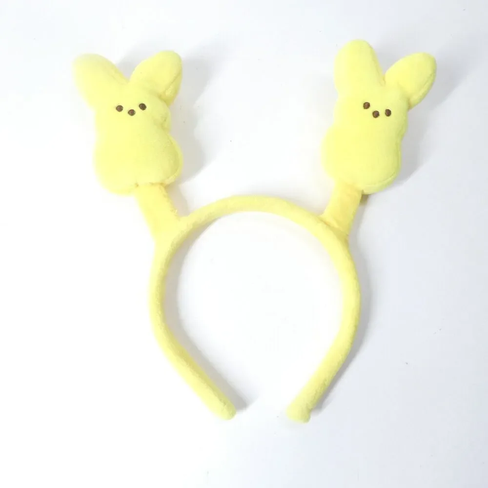Peeps Yellow Bunny Plush Headband Easter Marshmallow Candy